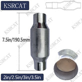 Three-Way  Catalytic Converter Ceramic Core Honeycomb Cordierite Diesel Particulate Filter Exhaust Filter Thermal Shock Resistance Total length 7.5in(190.5mm) 2"/2.5"/3"/3.5" - SHANGHAI KESAIRAY AUTO PARTS CO LTD